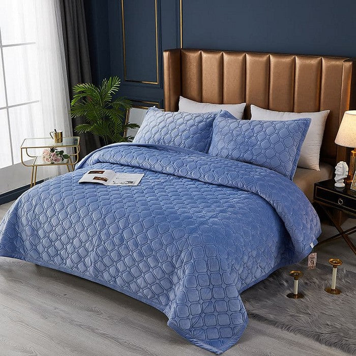 blue king size bedspreads