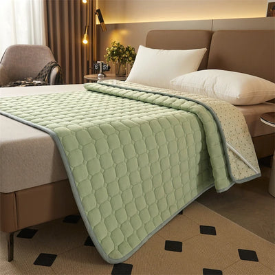 green waterproof mattress protector