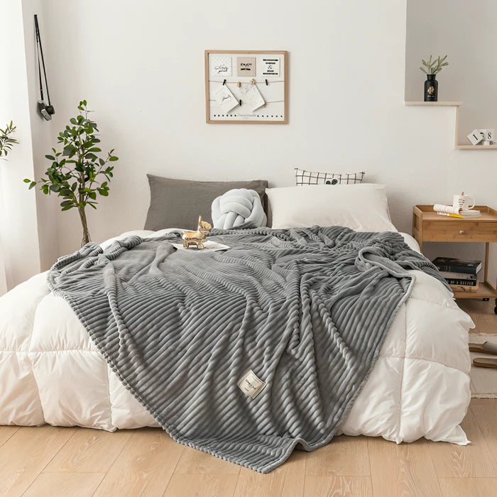 grey blanket for sofa