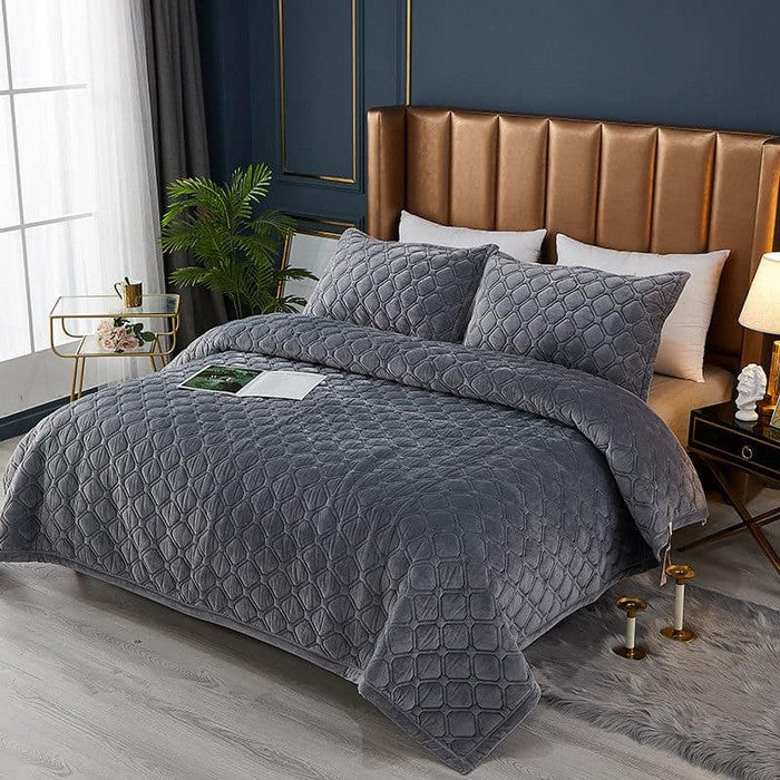 grey super king bedspread