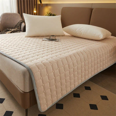 milk coffee orthopedic king size mattress topper