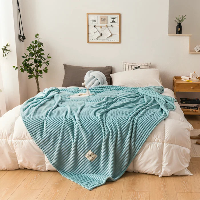 sky blue big blanket